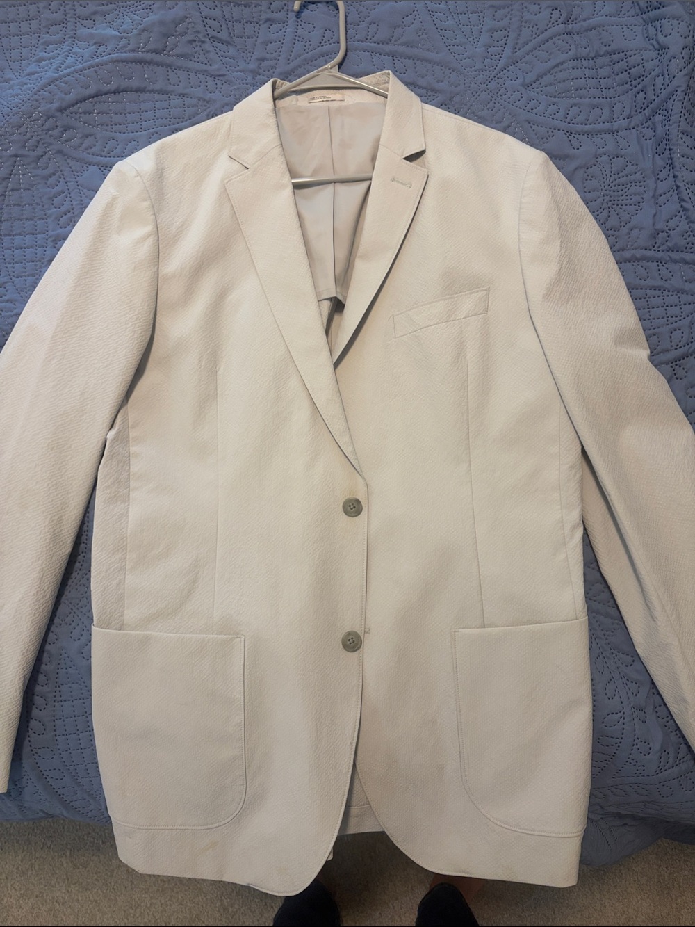 Nordstrom Light Beige Textured Men's Blazer